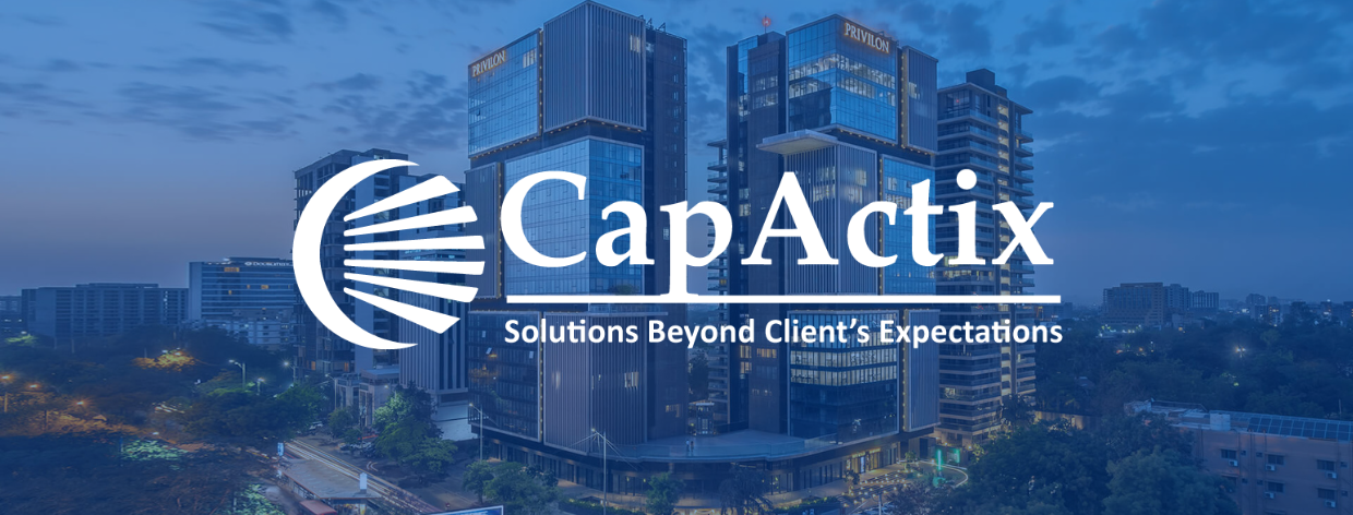 "CapActix – An ISO 9001:2015 & ISO 27001:2013 certified company outsourcing exclusive solutions for Accounting & Finance for a diverse range of industries. CapActix brings businesses to the next level by making its functioning smooth & efficient.   We, at CapActix, being in a customer-centric environment; serving our clientele towards excellence and keeping the accounting & finance sectors neat and transparent. We incorporate one’s business with the latest technology and innovations for making a
